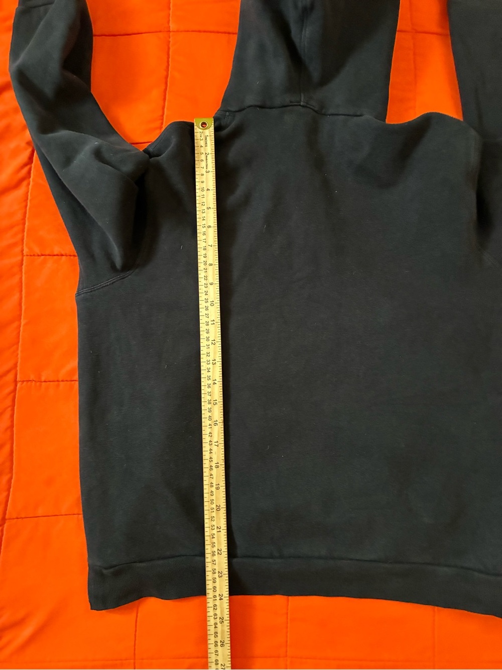 Lululemon Hoodie Mens Medium Black Sweatshirt Marble Active Workout - Picture 5 of 6
